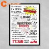 Matchbox Twenty Lyric Album Song Rock Band Fan Poster