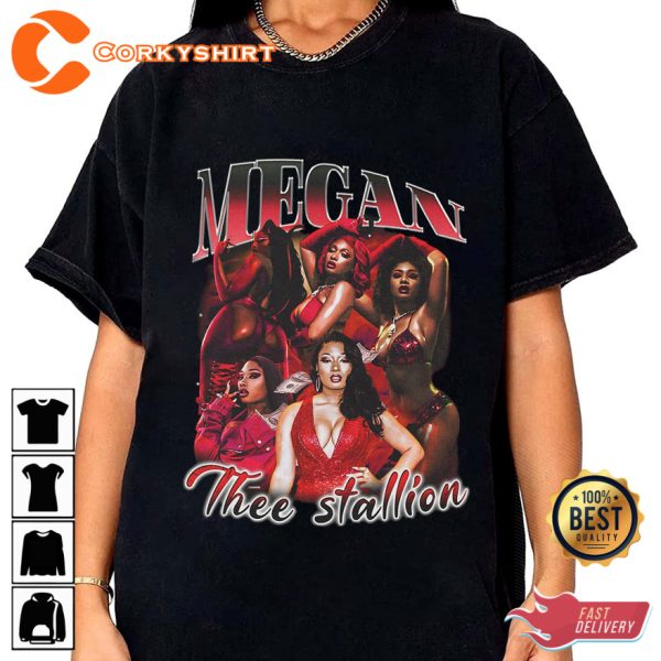 Megan Thee Stallion Street Style Hip Hop Rap Tee Rapper Megan