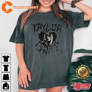 Metal Style Inspired Taylor Swiftie Concert Midnights Album T-Shirt