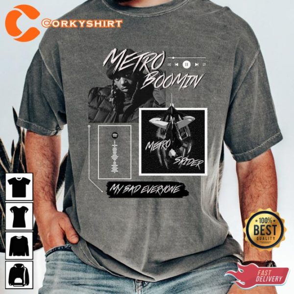 Metro Boomin Presents Album Across the Spiderverse Rap T-Shirt