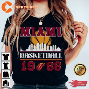 Miami Heat Basketball 1988 Sports Lover Gift T-Shirt