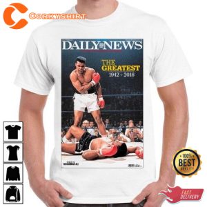 Muhammed Ali Clay Tribute Daily News Magazine Greatest Boxer T-Shirt