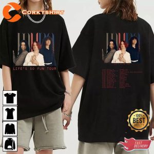Muna Band Life is So Fun Tour 2023 Rock Band Fan Shirt Concert Gift