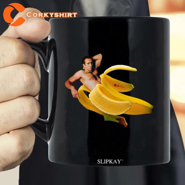 Nicholas Cage Sexy Banana Pose Coffee Mug