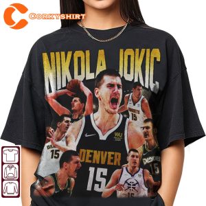 Nikola Jokic Nuggets NBA 90s Vintage Unisex T-shirt