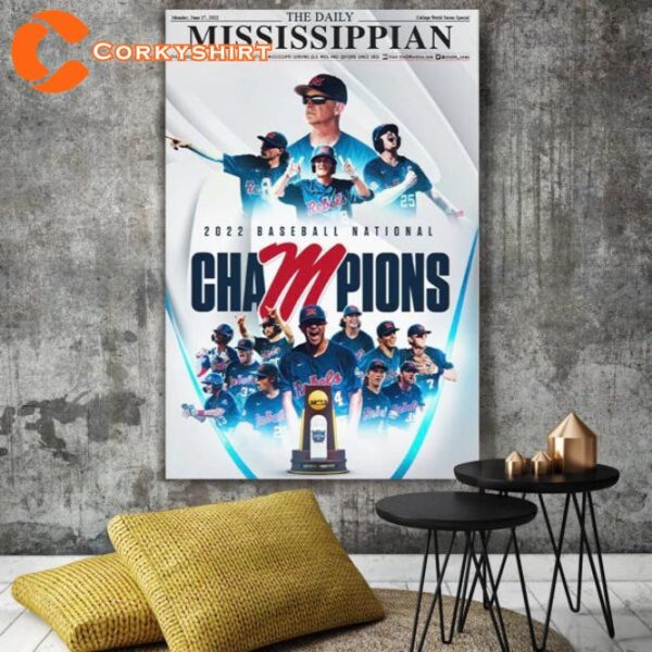 Ole Miss Mens College World Series Champions UnFramed Poster