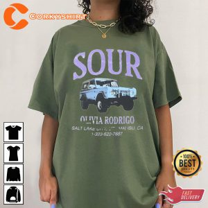 Olivia Rodrigo Sour Car Gift For Fan Vintage T-shirt