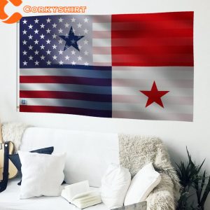 Panamanian And American Hybrid Flag