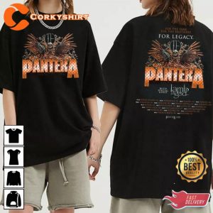 Pantera 2023 Tour With Lamp Of God Metal Rock Concert Shirt Best Gift For Fans
