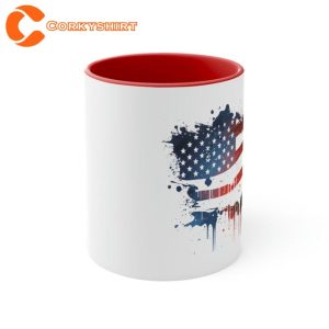 Patriotic Independence 4th of July Red White and Blue USA Mug