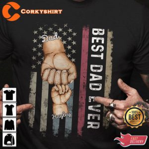 Best Dad Ever Fist Bump Fathers Day Dad Gift from Kids Classic T-Shirt