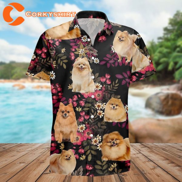 Pomeranian Hawaii Dog Aloha Pomeranian Lover Hawaiian Shirt