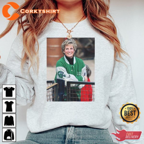 Princess Diana Eagles Fan Crewneck Sweatshirt