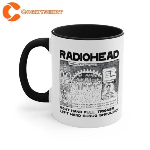 Radiohead Vintage 90s Band Concert Coffee Mug