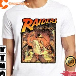 Raiders Of Lost Ark Indiana Jones Film Movie Cool Gift Tee T Shirt