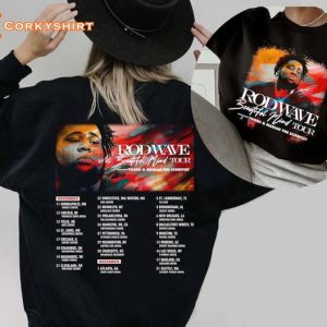 Rod Wave Tour Beautiful Mind Rapper Tour T-Shirt