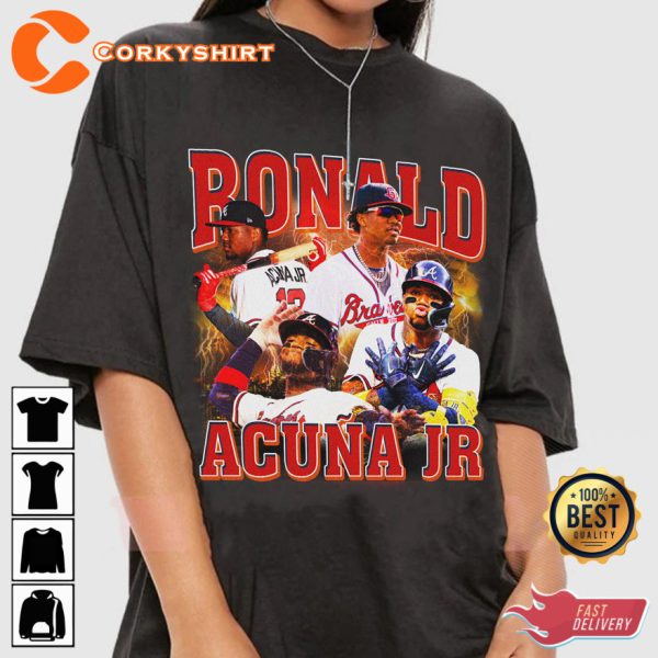 Ronald Acuña MLB All-Star Baseball Fan Gift T-shirt