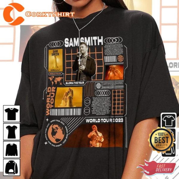Sam Smith Music The Tour Concert GLORIA Tee Shirt Anniversary Gift