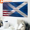 Scottish And American Hybrid Flag