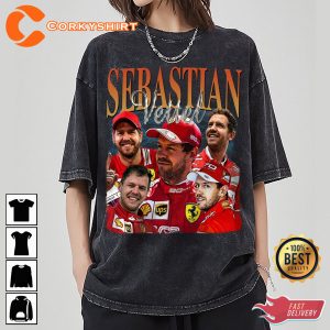 Sebastian Vettel Formula Racing F1 T-shirt Best Gift For Fans