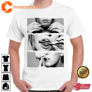 Sexy Hot Rolling Cigar Weed Marijuana Smoking Cuban Coll Gift T Shirt