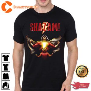 Shazam Black Gift For Movie T-Shirt