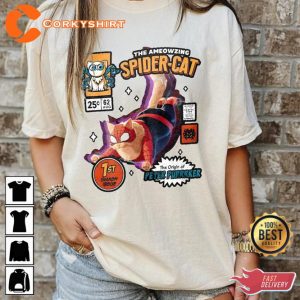 Spider Cat Across The Spider Verse Team Gifts For Marvel Fans T-Shirt