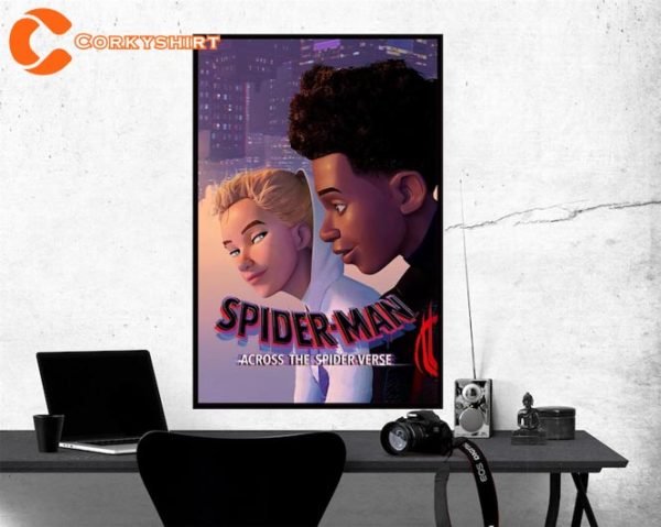 Spider Gwen & Spider Miles Across The Spider-Verse Movie 2023 Poster