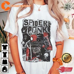 Spider-Man Across the Spider-Verse Punk The Spider Rock T-Shirt For Fans