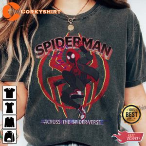 Spider-Man Across the Spider-Verse Miles Morales Spidey T-Shirt Fans Gift