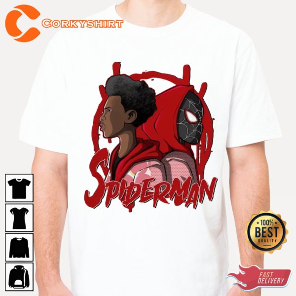 Spider-Man Into the Spider-Verse 2 Miles Morales Gwen Stacy Spidey Shirt