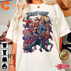 Spider-Man Spider-Verse Every Spidey In The Multiverse T-Shirt For Fans