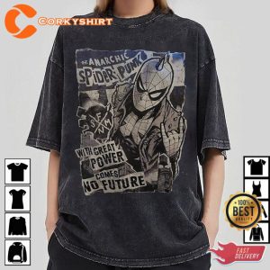 Spider Punk Spider-Man Across the Spider-Verse 2023 Marvel Fan Gift Shirt