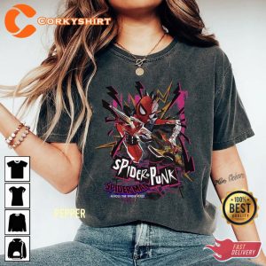 Spider Punk Spider-Man Across the Spider-Verse 2023 Vintage Inspired Shirt