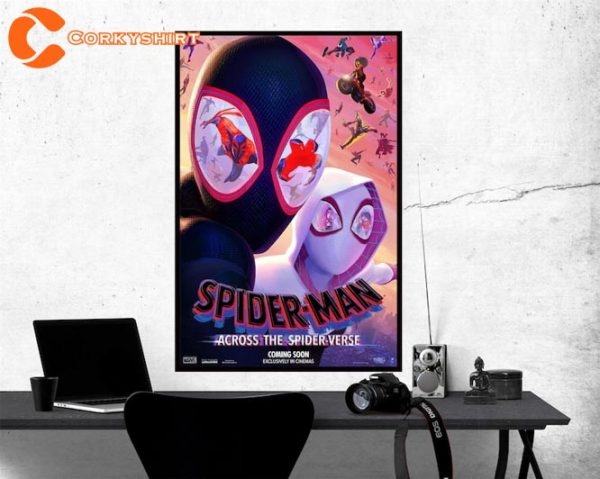Spiderman 2 Gwen & Miles 2023 Room Decor Art Movie Poster