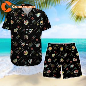 StarWars Summer Beach Shorts Spaceship Hawaii Shorts Shirt
