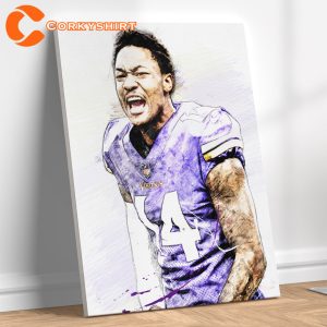 Stefon Diggs Minnesota Vikings Football Fan Gift Poster