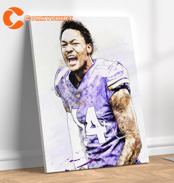 Stefon Diggs Minnesota Vikings Football Fan Gift Poster