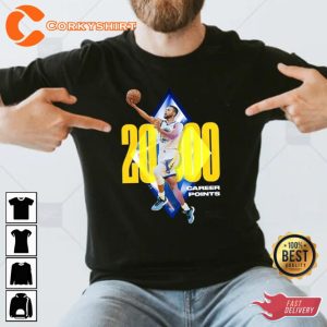 Stephen Curry Golden State 20000 Career Points Basketball T-Shirt