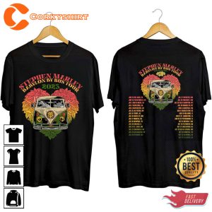 Stephen Marley Summer Tour 2023 Babylon By Bus Concert T-shirt