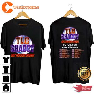 TLC And Shaggy 2023 Hot Summer Night Tour 2 Sides T-shirt