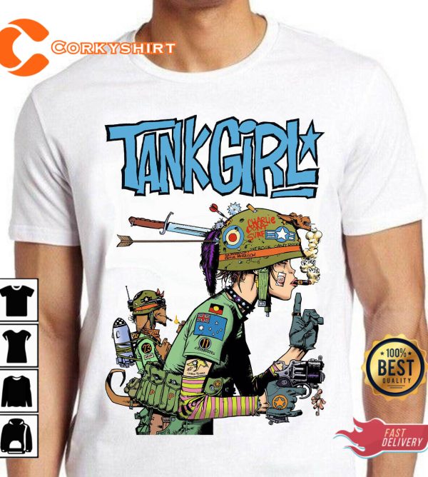 Tank Girl Feminist Charlie Dont Surf  MusicTee T-Shirt