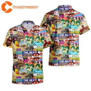 The Band Hawaii Beatles Rock Music Hawaiian 3D Designed T-Shirt