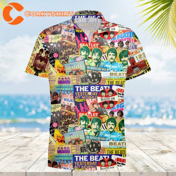 The Band Hawaii Beatles Rock Music Hawaiian 3D Designed T-Shirt