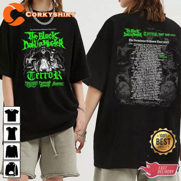 The Black Dahlia Murder 2023 Tour Verminous Remnant Fan Shirt Concert Gift