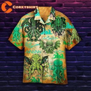 The Great Cthulhu Aloha Gift For Summer Hawaiian Shirt