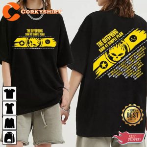 The Offspring Let The Bad Times Roll Tour 2023 Sum 41 Simple Plan Shirt Design