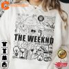 The Weeknd Tour Song Records Lyrics Unisex T-shirt