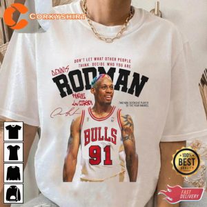 The Worm Rodman Basketball Player Short Sleeve T-shirt