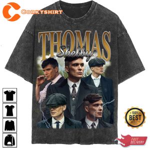 Tommy Shelby Peaky Blinders Movie Fan Vintage T-shirt